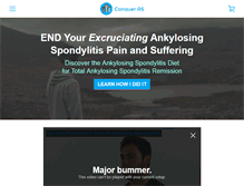 Tablet Screenshot of ankylosingspondylitisdiet.com